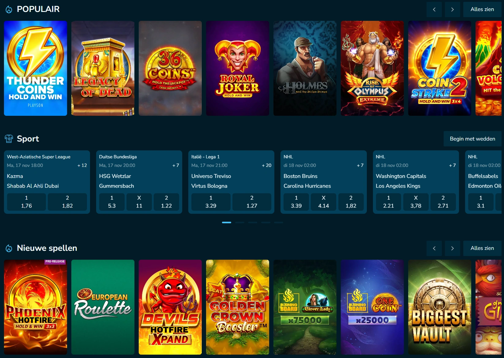 VolerBet Merkreview: Gedurfde Casino-ervaring