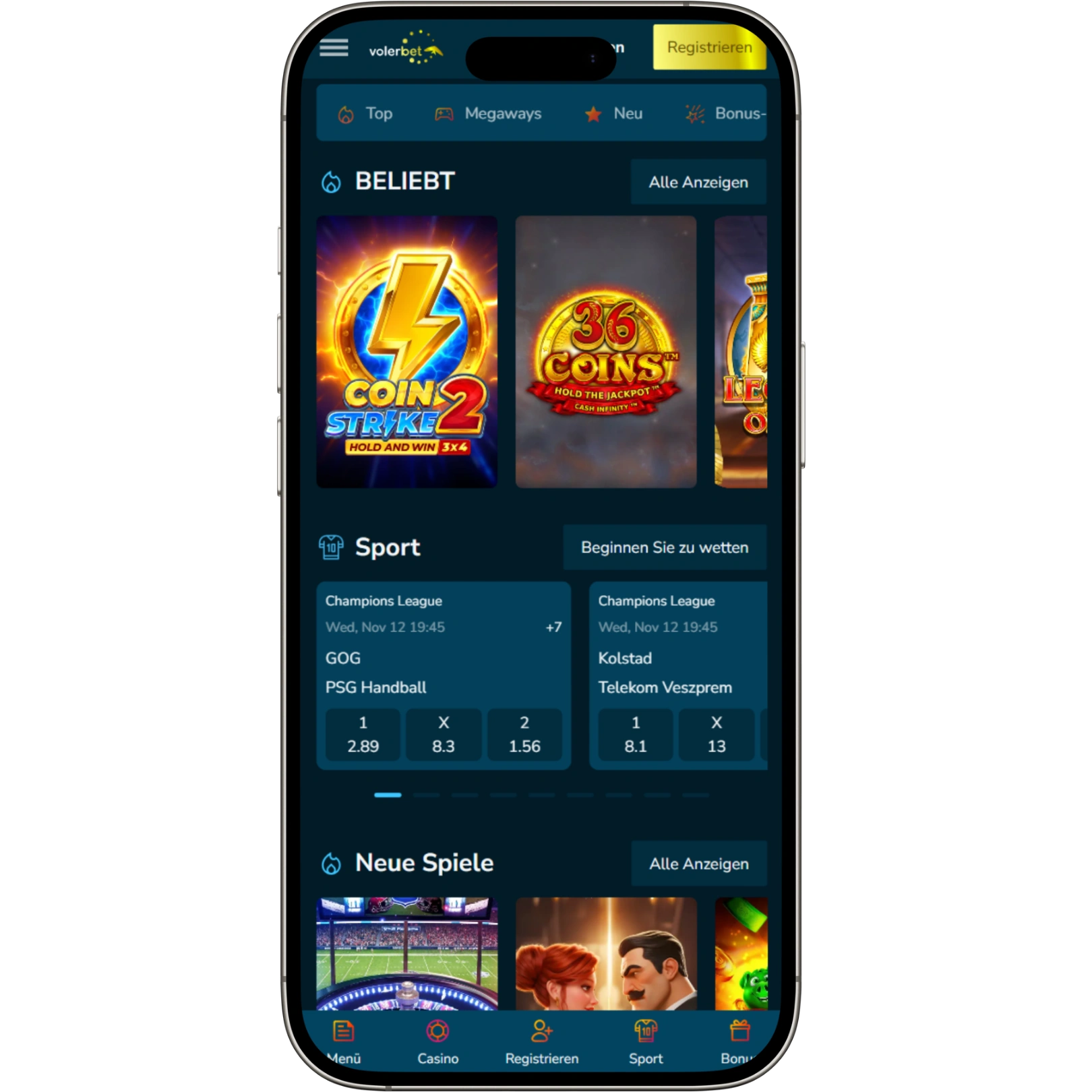 VolerBet: Mobile App und Benutzererfahrung