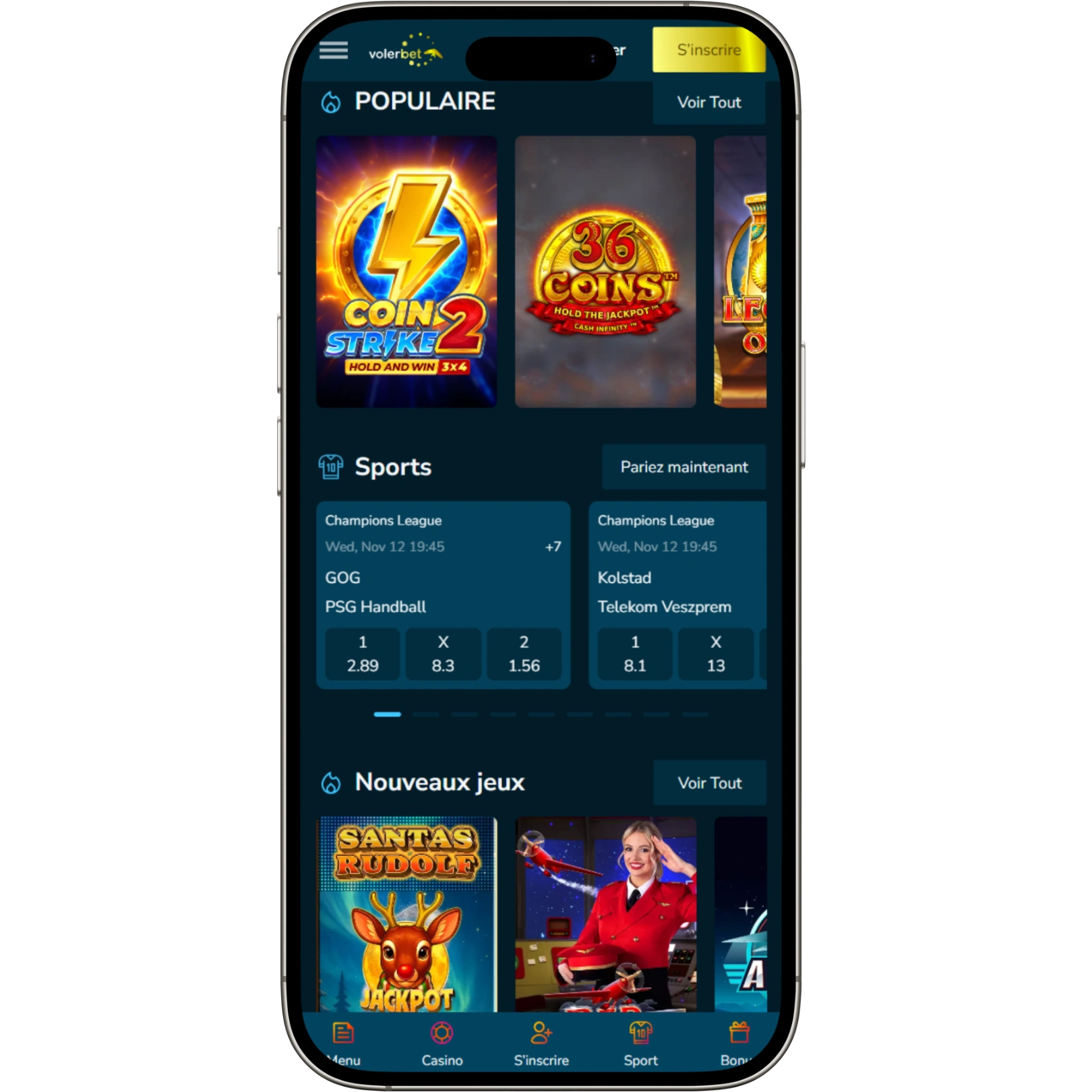 VolerBet : Application Mobile et Expérience Utilisateur