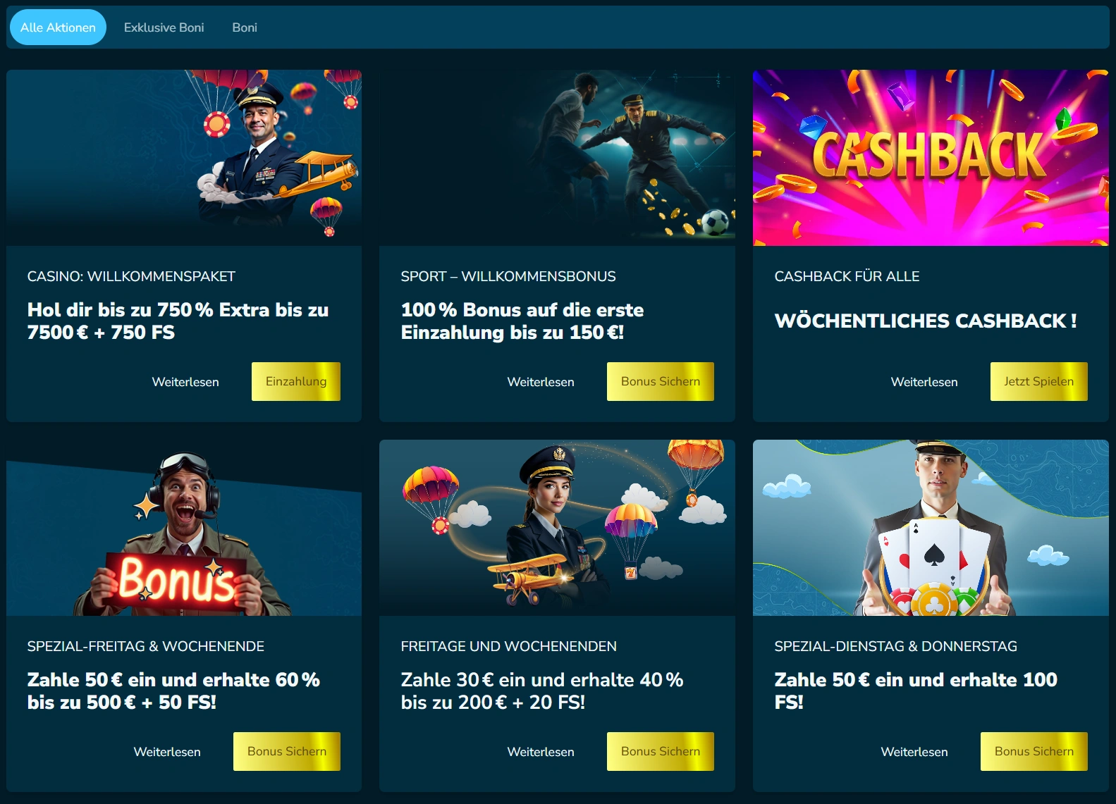 VolerBet Casino Boni und Aktionen