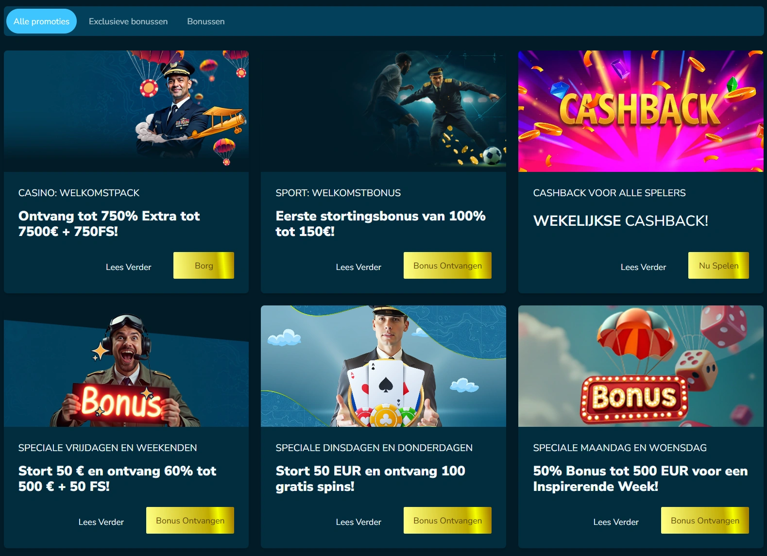 VolerBet Casino Bonussen en Promoties