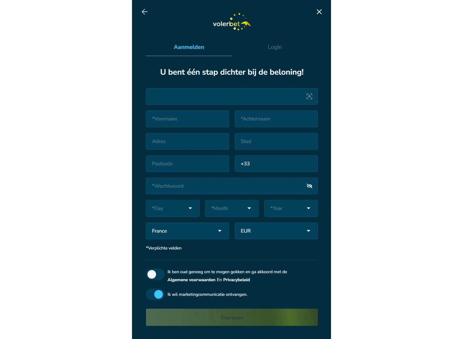 Hoe je je kunt registreren bij VolerBet